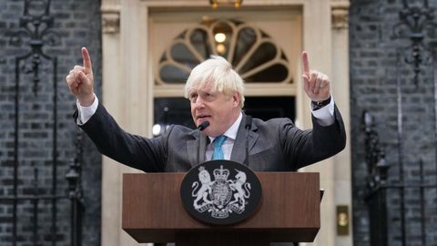 Boris Johnson da su ltimo discurso en Downing Street antes de renunciar formalmente al cargo de primer ministro britnico.