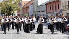 Actuacin de la banda de gaitas Nova Era de Vern