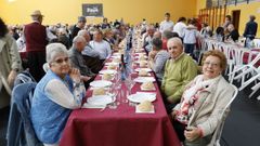 Comida de la tercera edad del Concello de Guitiriz