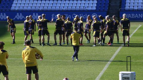 El Deportivo se ha entrenado este sbado en Riazor