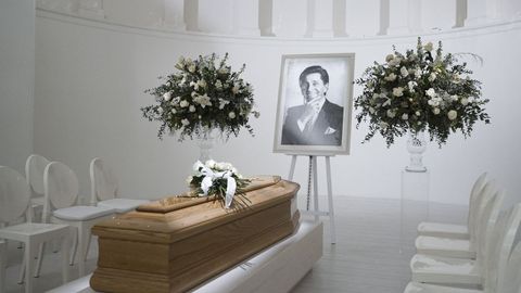 Capilla ardiente de Valentino en Roma