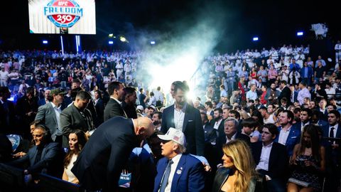 Donald Trump durante su 80 cumplea�os