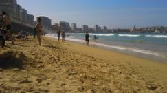 Ba�istas en la playa de San Lorenzo de Gij�n