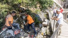 Los trabajos de la futura pasarela ya han comenzado y estar�n listos en dos o tres semanas.