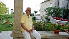 En su casa de Sanxenxo