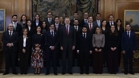El Rey recibi� en audiencia en enero a los miembros de la XXV promoci�n del Cuerpo Superior de Interventores y Auditores del Estado.