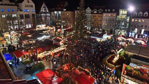 Mercado navideño en Jena.
