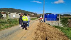 Visita da alcaldesa �s obras en San Mateo