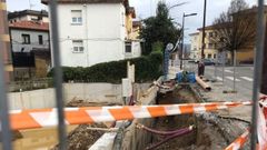 Estado de las obras en el camino de la Tejerona