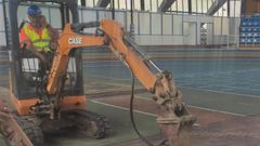 Inicio de las obras del Palacio de los Deportes de Oviedo