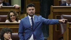 El portavoz de ERC en el Congreso, Gabriel Rufián