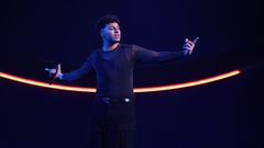 Kenneth, en el ensayo general de la primera semifinal del Benidorm Fest