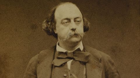 Detalle del retrato que de Flaubert, autor de �Madame Bovary�, realiz� en torno a 1860 el hist�rico fot�grafo �tienne Carjat.
