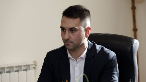 O alcalde de Trabada, Rub�n Garc�a. 