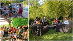 Im�genes de los �colivings� Growth Coliving Galicia, en Crecente, y Anceu, en Ponte Caldelas.