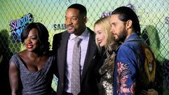 Viola Davis, Will Smith, Margot Robbie y Jared Leto durante el estreno de �Escuadr�n Suicida� en Manhattan