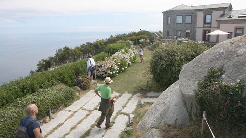 Aspecto de los jardines del establecimiento hace una d�cada