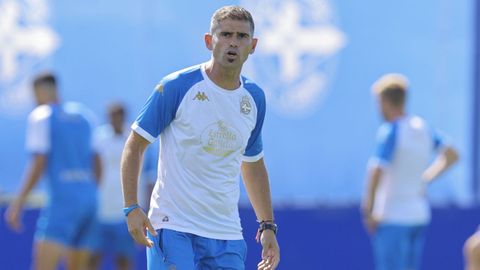 Antonio Hidalgo, t&eacute;cnico del Deportivo.