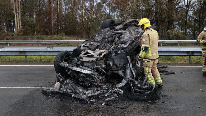 Accidente con tres heridos en la AP-9