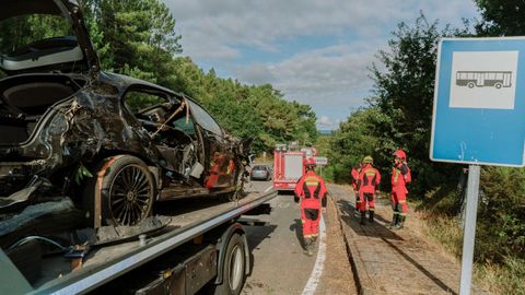 Los equipos de rescate tuvieron que excarcelar al conductor