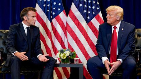 Trump, durante su encuentro con Macron en la ONU, el pasado septiembre.