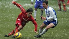 Jandro, durante el choque frente al Deportivo Alav�s.
