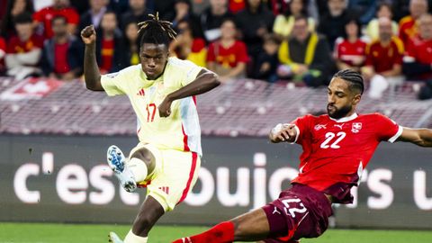 Nico Williams.Nico Williams con Espa�a ante Suiza