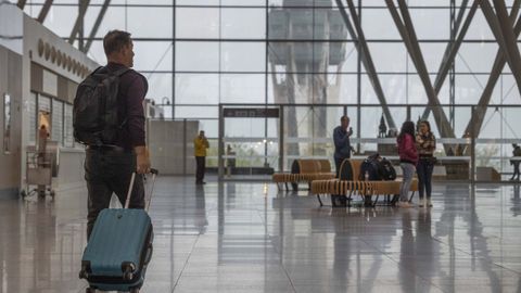 Foto de archivo del aeropuerto de Santiago