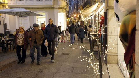 Ambiente de Navidad en Viveiro