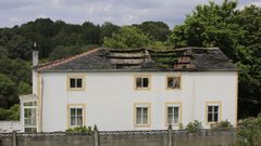 La cubierta fue la parte de la casa m�s da�ada por el incendio