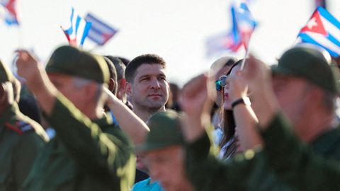 Ra�l Guillermo Rodr�guez Castro, nieto de Ra�l y apodado el Cangrejo, particip� la semana pasada en la movilizaci�n convocada por el r�gimen en La Habana para mostrar su apoyo al l�der revolucionario tras su imputaci�n en EE.UU.