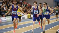 Adri�n Ben, con el dorsal 93, cuando qued� segundo en el Campeonato de Espa�a absoluto de 800 metros, el pasado d�a 1, en Ourense