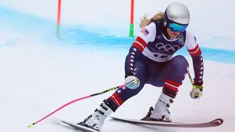 Lindsley Vonn, durante un entrenamiento antes de los Juegos Ol�mpicos de Invierno.