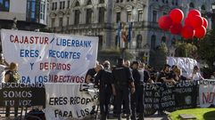 Protesta contra los premios Princesa en 2017