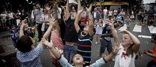 El pasado año hubo un gran ambiente festivo en As Dores, con las actividades en el centro de Lalín: el buen tiempo fue clave para el éxito.