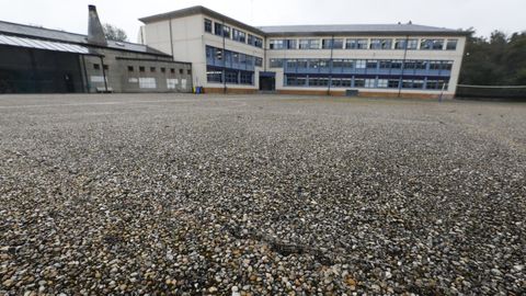 <span lang= gl >En imaxe de arquivo, patio do CEIP Pluriling�e de Covas, en Viveiro</span>