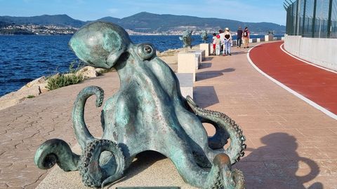 Paseo de los animales marinos en Bouzas