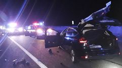 El accidente tuvo lugar en la A-6 en la noche del martes, a la altura de Doncos, en As Nogais