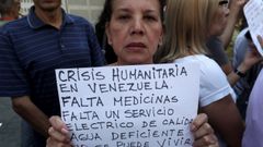 Manifestaci�n de trabajadores del Hospital infantil J.M. de los R�os para pedir el ingreso de ayuda humanitaria