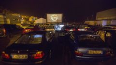Autocine reciente organizado en el puerto de Mux�a