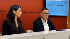 Olaya Otero y Jos� Ram�n de la Fuente son concejales del PP en Santiago.