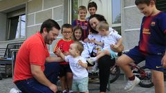 Una familia numerosa de Ourense en una imagen de archivo