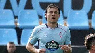 Joel Lpez disput la segunda parte frente al Pontevedra con el Celta Fortuna.