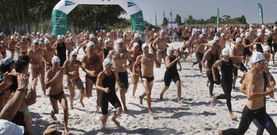 La salida amateur precedi� a la de los profesionales. 