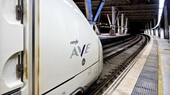 Un tren AVE en la estacin de Vigo (foto de archivo)