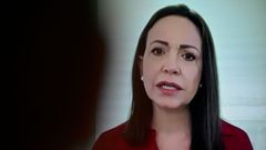Mara Corina Machado, este lunes en una rueda de prensa virtual.