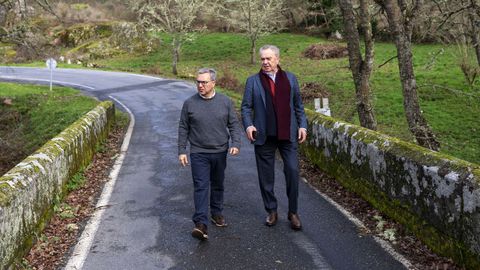 Luis Menor y Jos� Luis Gavilanes,en Xunqueira de Amb�a.