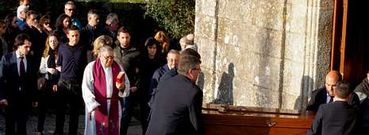 Indalecio Mayo recibi� sepultura ayer por la tarde en el cementerio de la parroquia muradana de Abelleira.