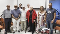 Los presidentes del Colegio de Arquitectos de Galicia, en el acto del 50 aniversario en Ourense.
