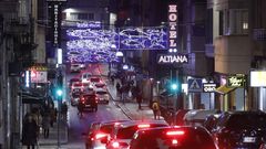 La distribuci�n de la iluminaci�n de Navidad en los barrios de Ourense, en im�genes
